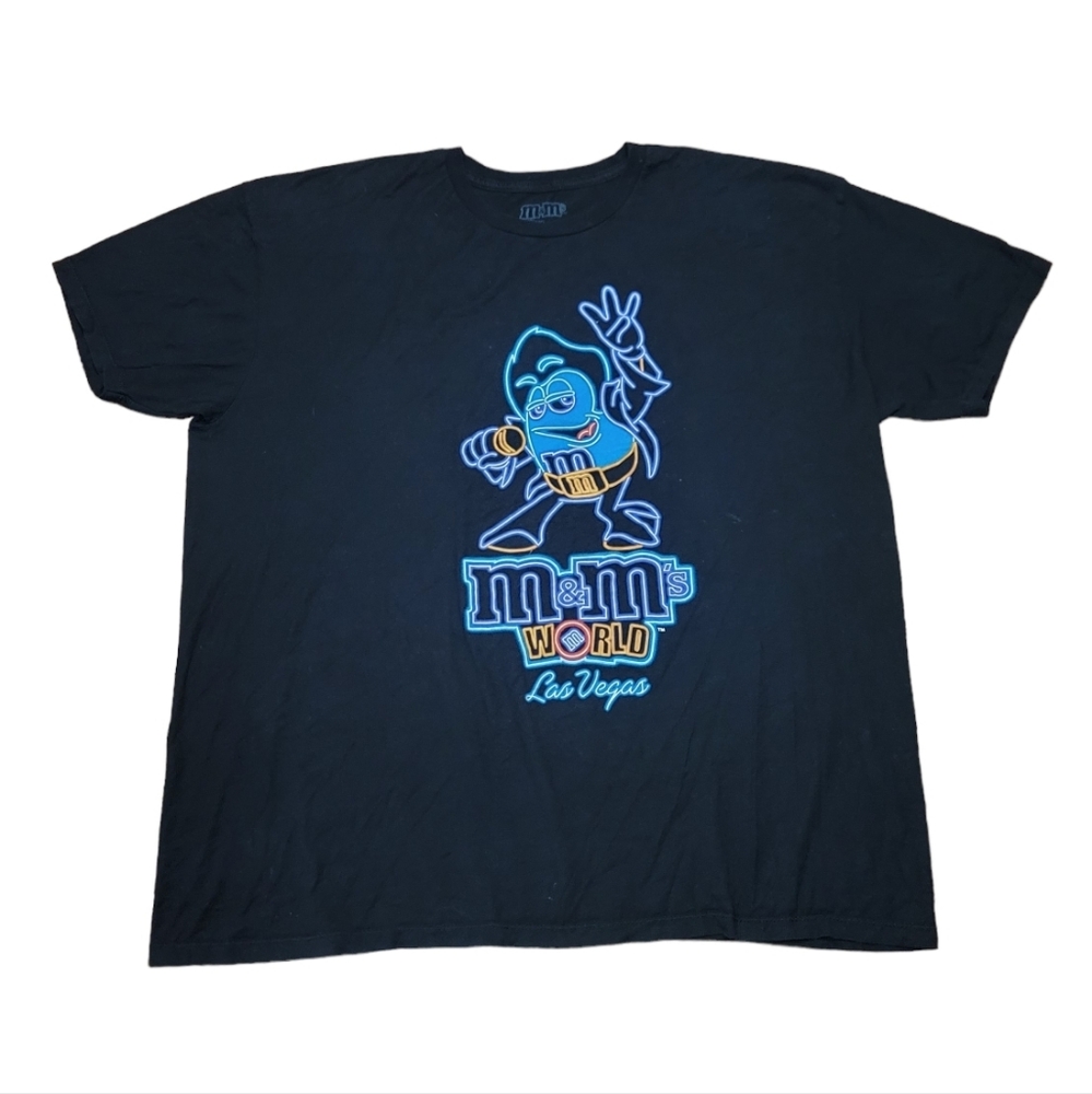 M&M's World Las Vegas Candy Size XXL Black T-Shirt